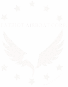 Patriot Airboat Corp. Logo in White