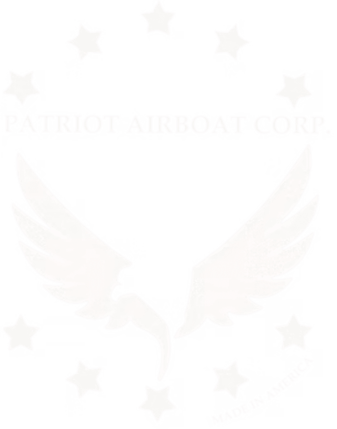 Patriot Airboat Corp. Logo in White