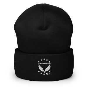 beanie with patriot logo