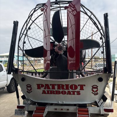 back view of 2025 Patriot airboat